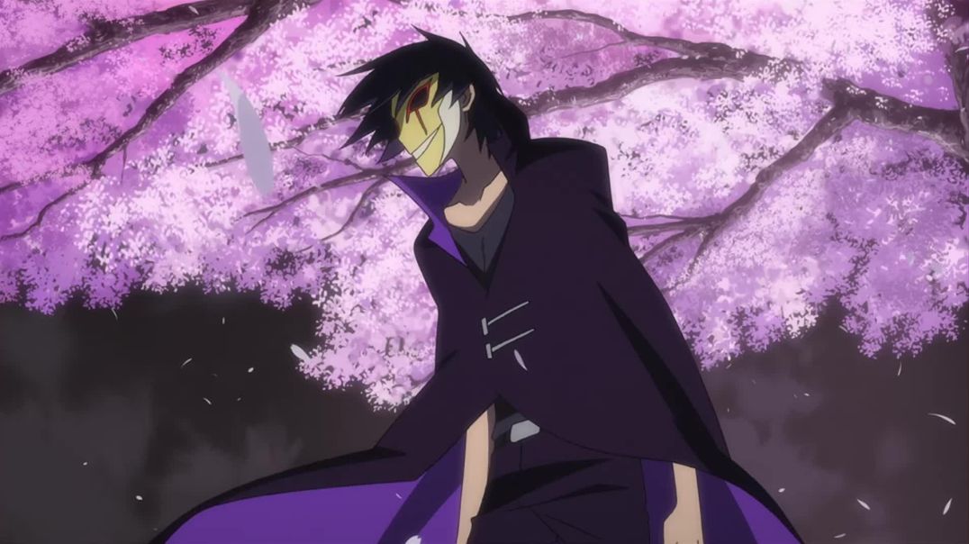 Darker Than Black Beneath Cherry Blossoms In Full Bloom